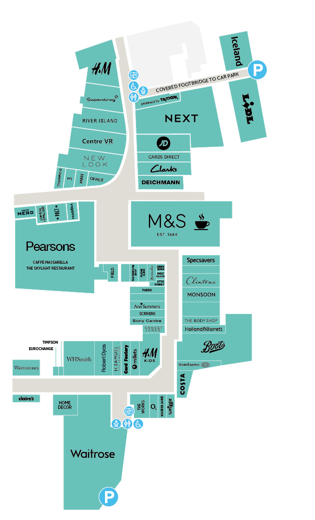 Store Plan Palace Shopping, Enfield Palace Exchange Palace Gardens